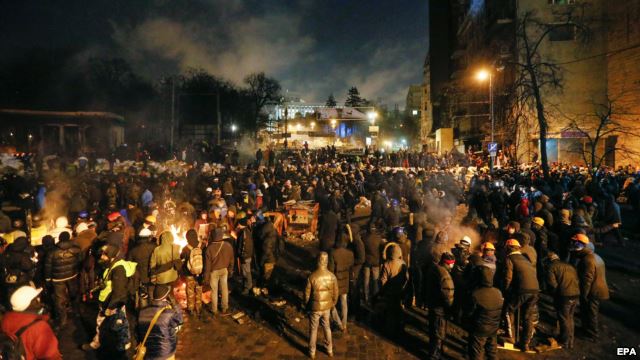 Hrushevskoho Street, January 23, 2014