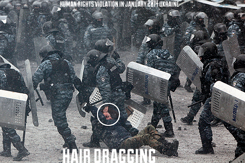 Human rights violation - hair dragging