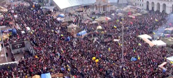 On Maidan, earlier today