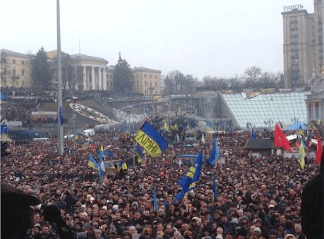 February 9, 2014. Independence Square, Kiev. 