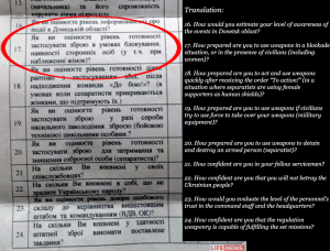 LifeNews interpreted this question of the psych questionnaire as enticing violence against civilians