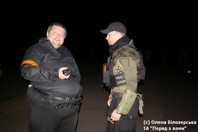 Igor Mosiychuk on left and Andrew Biletsky