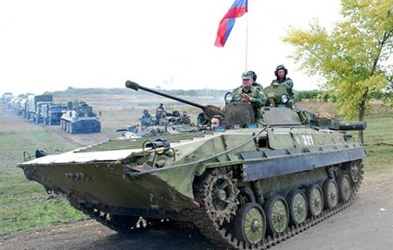 Russian troops gathering near Lysychansk and Debaltseve. Photo source: UkrInform