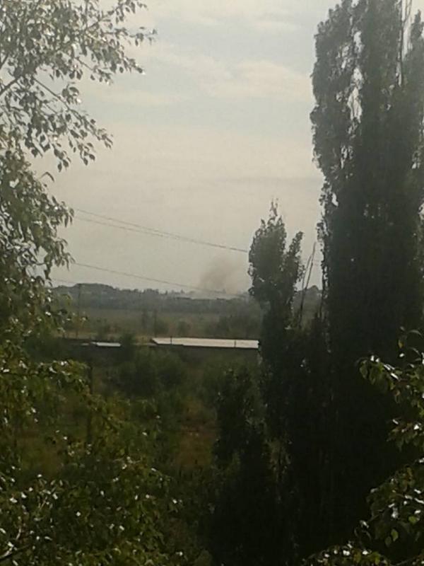 Grad shelling of Donetsk. Photo source.