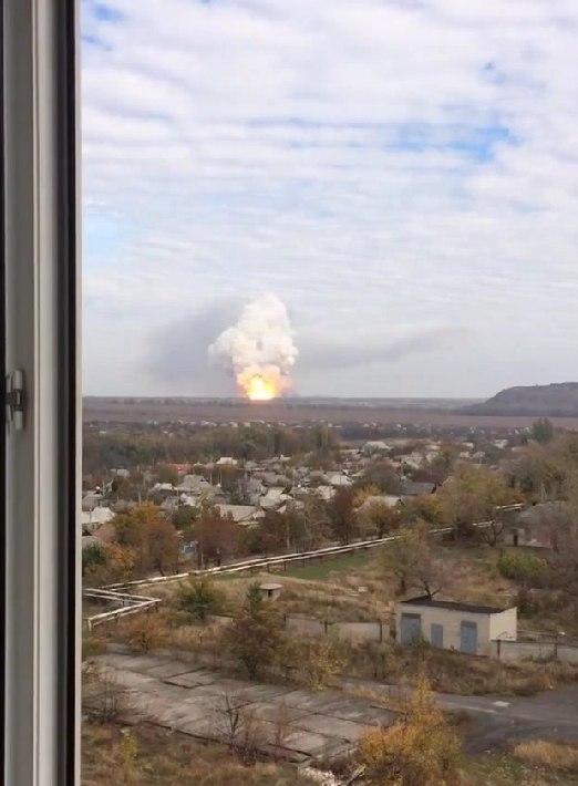 # Donetsk: They say the most violent explosion of all time. Oct. 20th. Photo source: Novosti Donbas