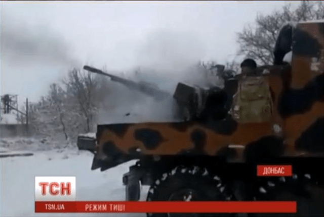 Russian terrorists shell Debaltseve