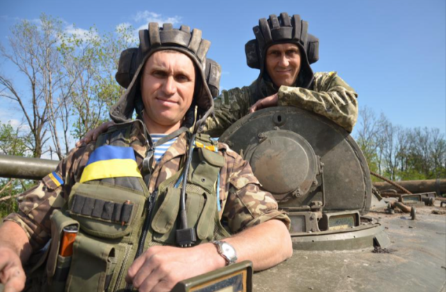 Heroes: two brothers – noms de guerre “Honker” & “Diesel” –volunteered to UA Armed Forces to defend homeland. Source.
