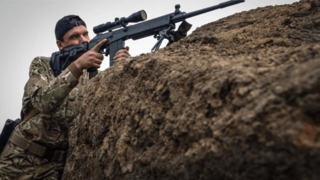 Fort-301, SVD and Barrett M82 used by Ukrainian snipers in ATO zone. Source