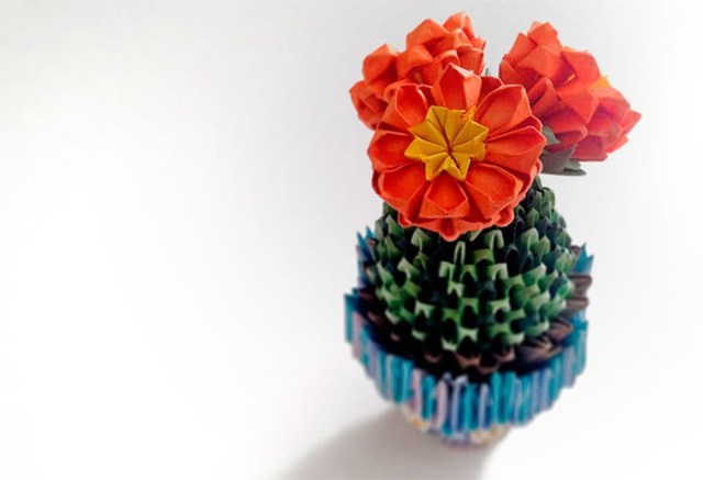 Origami flowers made by Ukrainian pilot and MP Nadiya Savchenko last year (for journalist Zoya Svetova) while being held illegally in pre-trial detention in Russian prison where she has been for 19 months now. Today is DAY 32 of Nadiya's second hunger strike protest of her circumstances. 