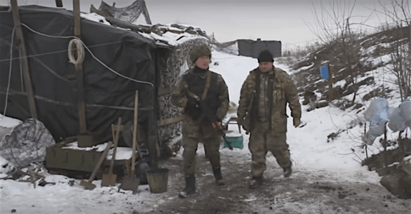 At AFU "Zenith" position in Pisky, Ukraine. Photo: screenshot from Military Reporters TV video footage. 
