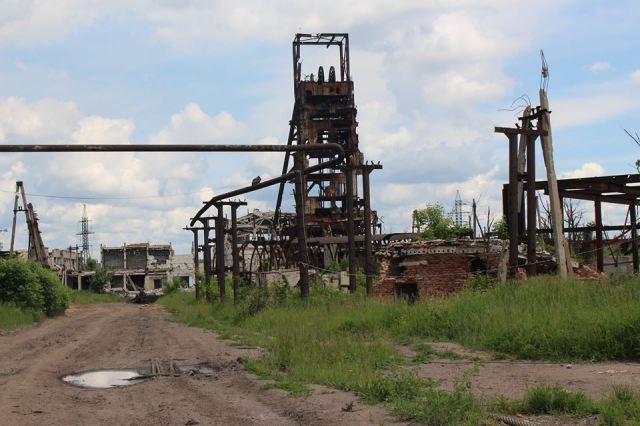 Destroyed coal mine at Shakhta, Butovka. Photo: Taras Kuzio